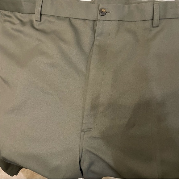 Haggar brand green plus size shorts 100%‎ polyester flat front size 50 - Picture 6 of 6